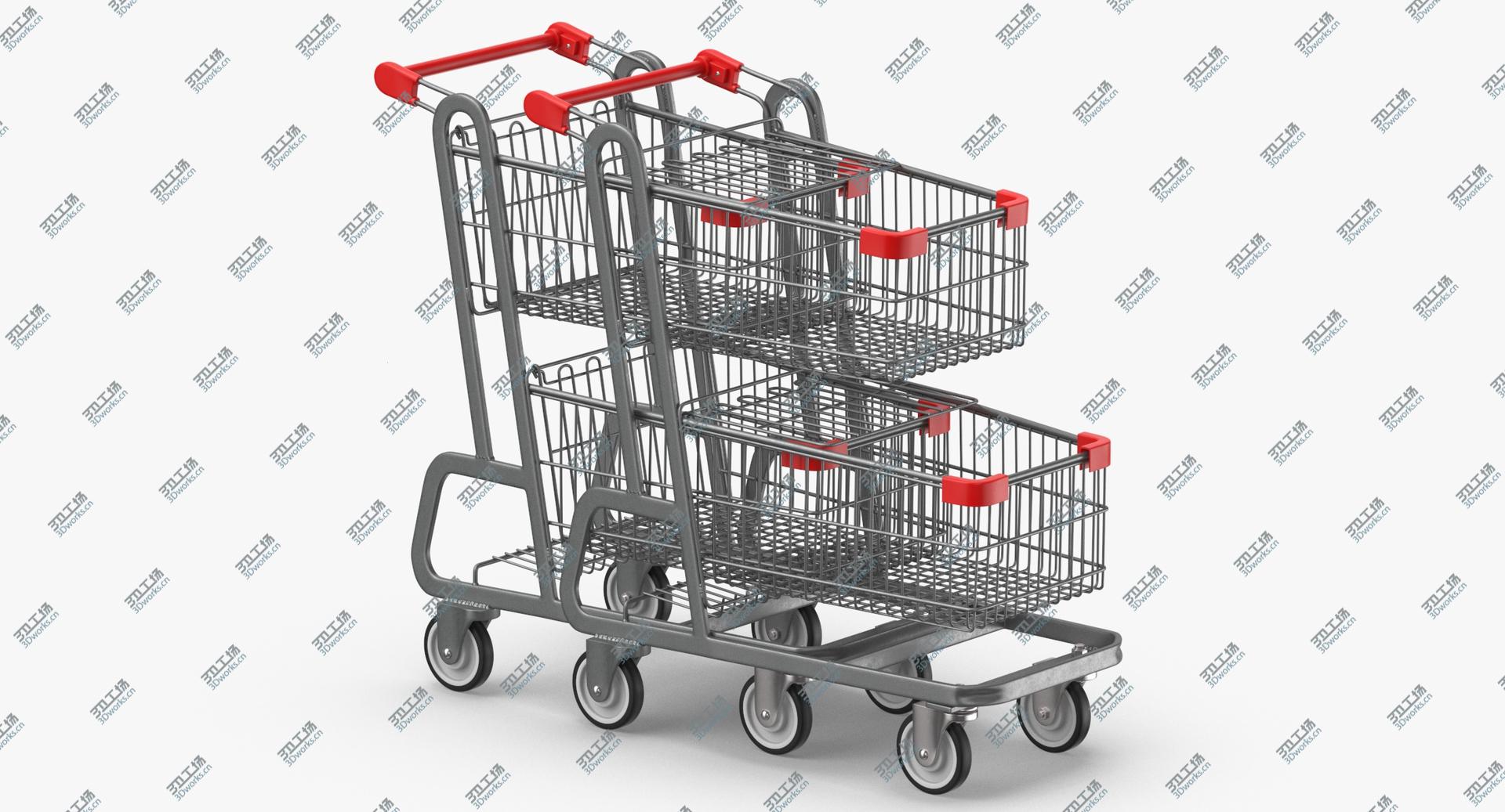 images/goods_img/2021040162/Metal Shopping Carts 02 Row of 2 3D model/1.jpg